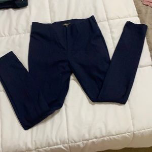 Navy Pull On Leggings